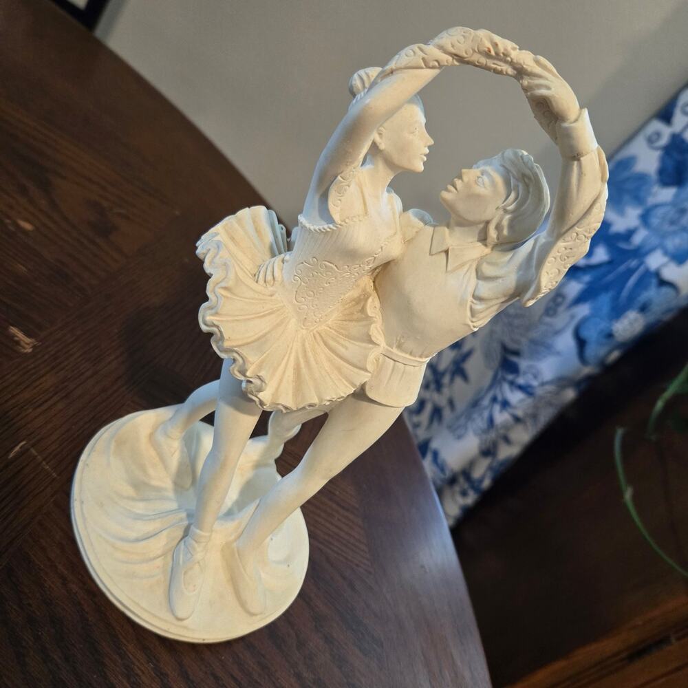 Vintage Italian Ballerina Couple Sculpture